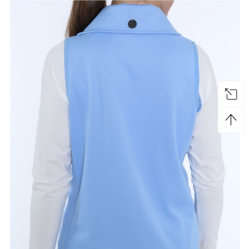 ⛳️ GOLF Belyn Key Pique Grommet Women's Golf Vest - Periwinkle. - Picture 3 of 10